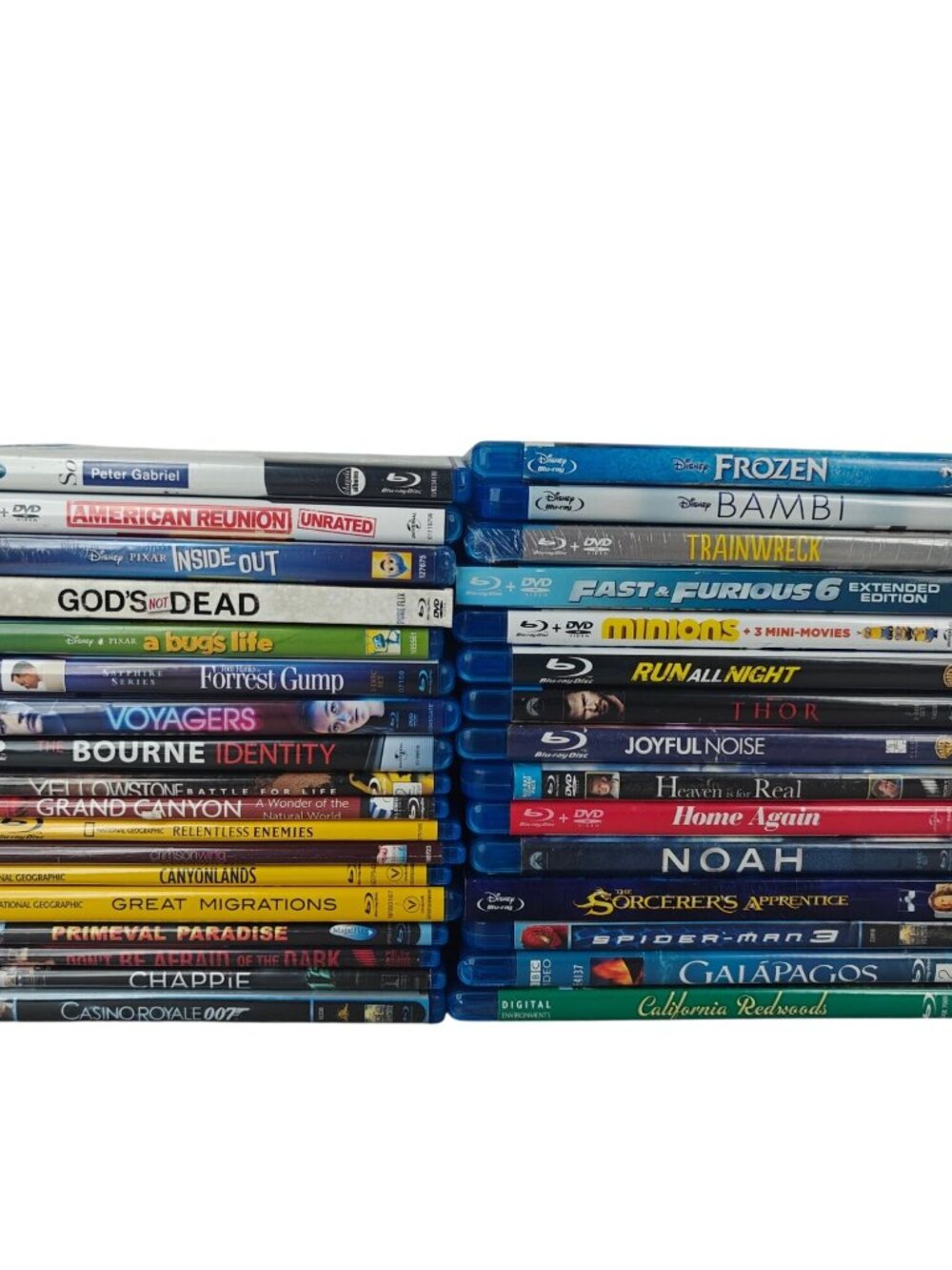 Blu Ray Lot of 33 Discs Mixed Genres Disney Pixar National Geographic